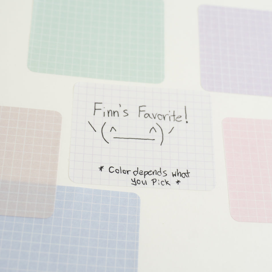 Papier Platz Rolled Sticky Notes - Grid Blue