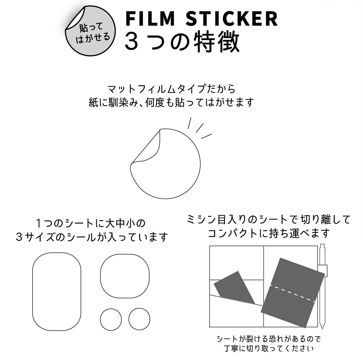 Film Sticker Instructions Japanese