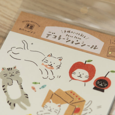 Furukawashiko "Me Time" Large Sticker Sheet - Cats Close Up