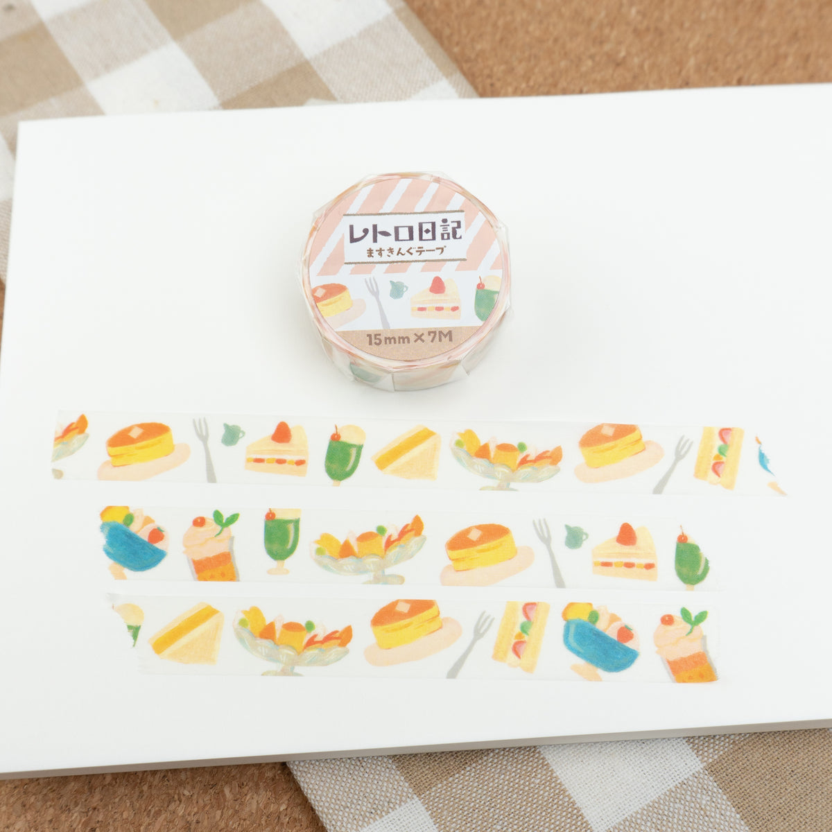 Furukawashiko Washi Tape - Diner Treats (15mm) Example