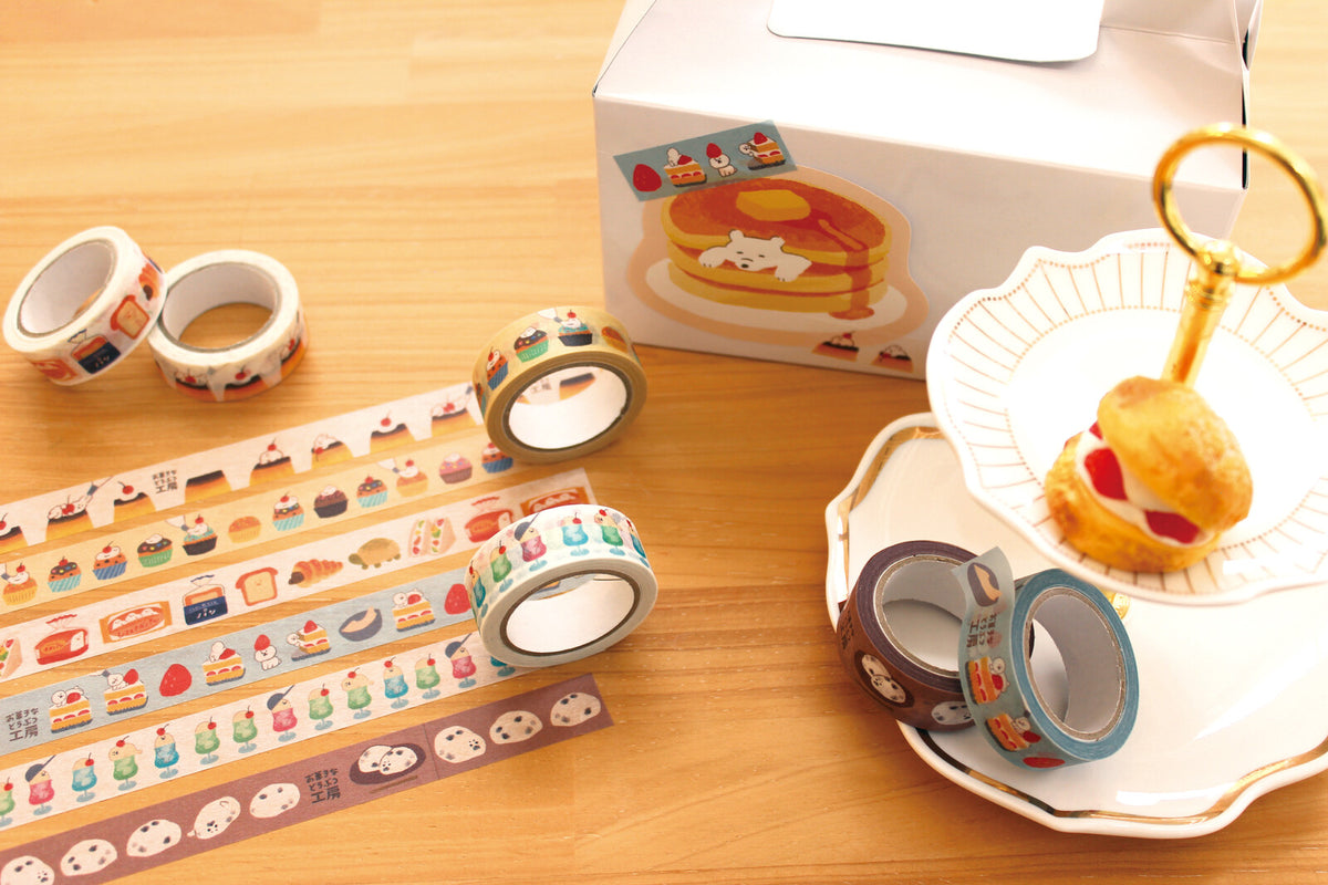 Furukawashiko Washi Tape - Dog Strawberry Shortcake (15mm) Stock