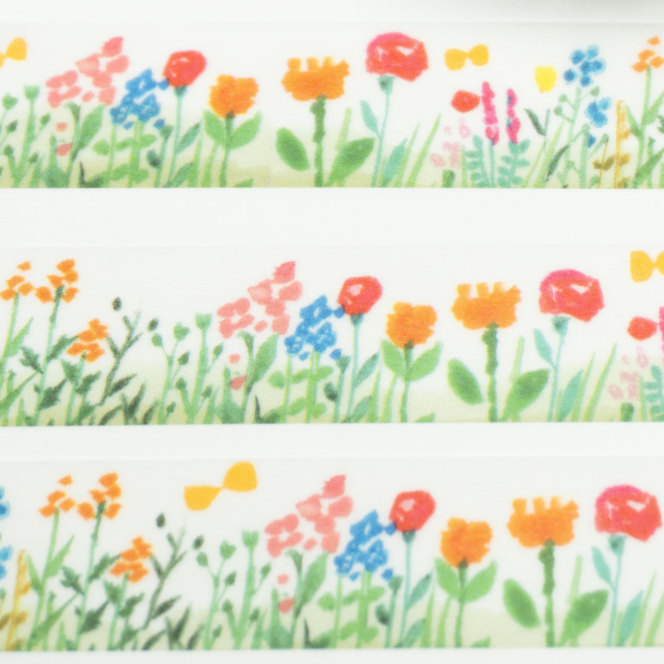 Furukawashiko Washi Tape - Watashi-Biyori Flower Garden (15mm) Design