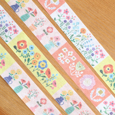 Furukawashiko Washi Tape - Watashi-Biyori Garden (15mm) Close