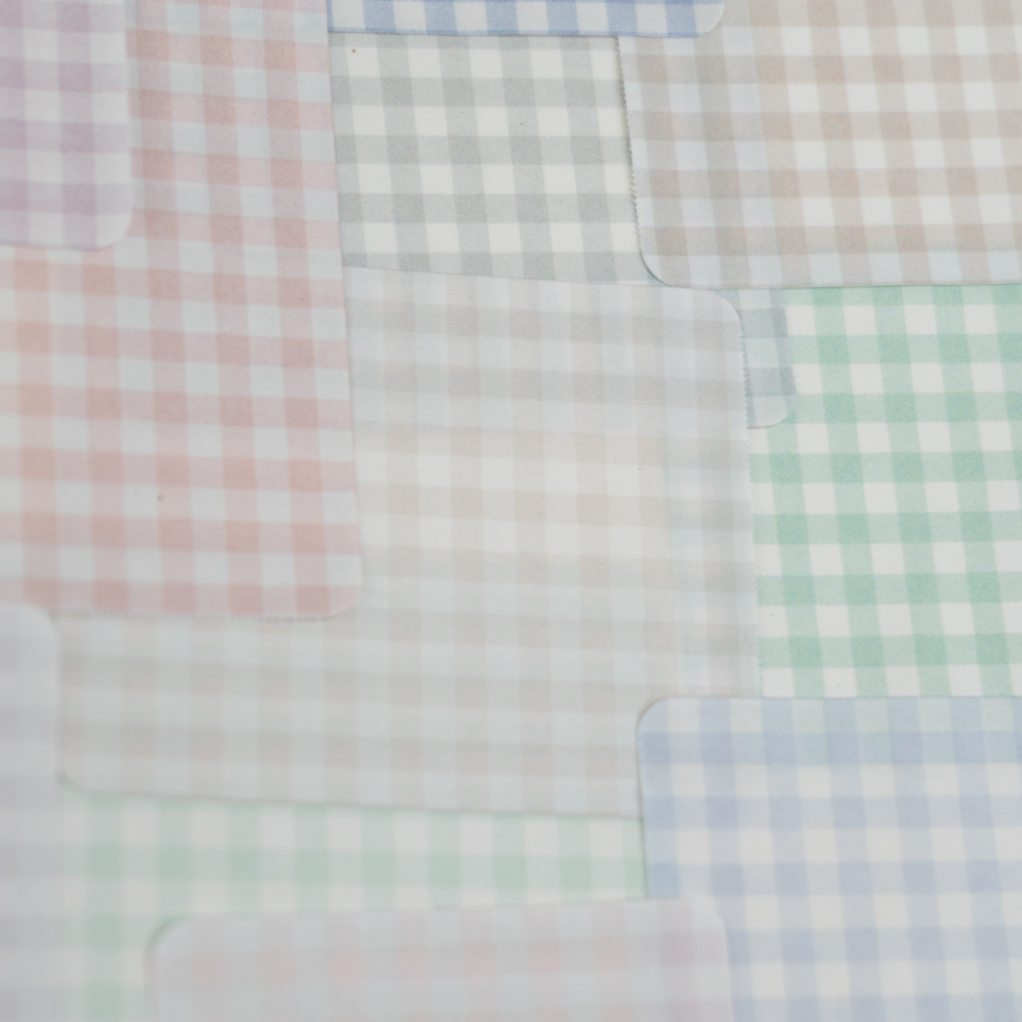 Gingham All Sticky Notes Close Up