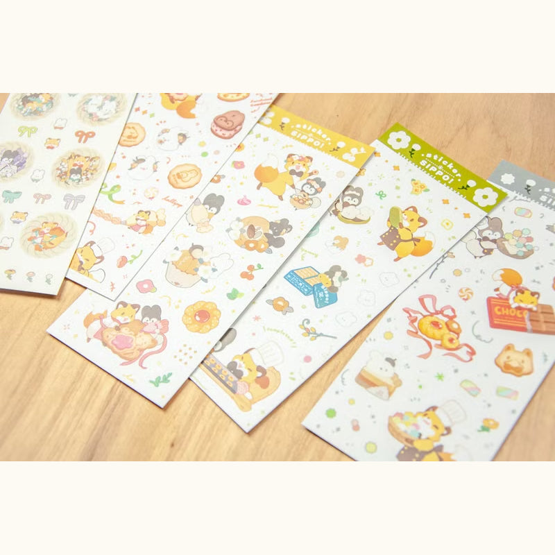 KitsuneBiyori x Sippo! Sweet Dream Bakery Paper Sticker Sheets
