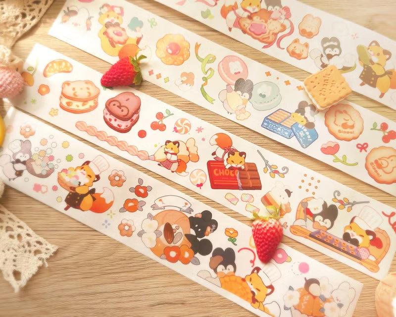 KitsuneBiyori x Sippo! Sweet Dream Bakery Washi Tape