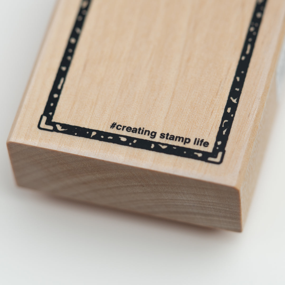 Kodomo No Kao Wooden Rubber Stamp - Clipboard Close Up