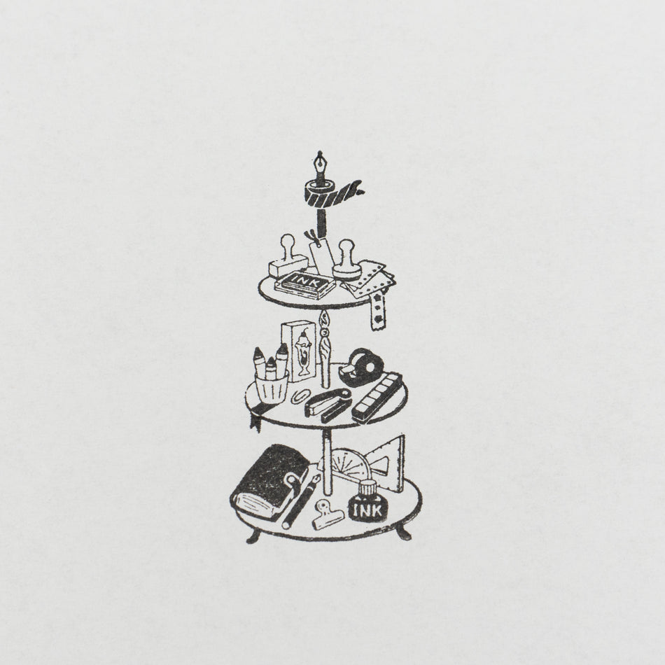 Kodomo No Kao Wooden Rubber Stamp - Afternoon Stationery Design