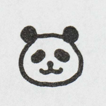 Kodomo No Kao Wooden Rubber Stamp - Small Face Stamps panda