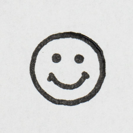 Kodomo No Kao Wooden Rubber Stamp - Small Face Stamps Smile