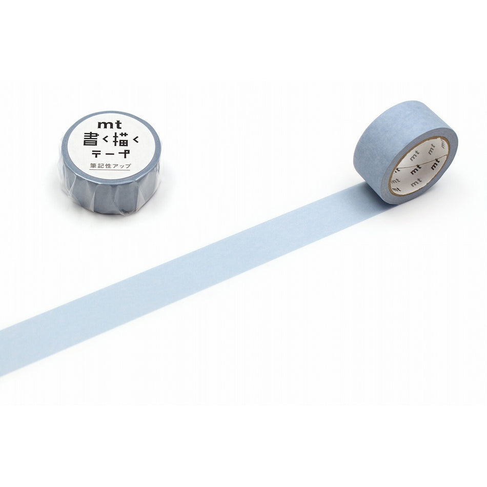 MT Basic Washi Tape - Dusty Blue (20mm) White BG