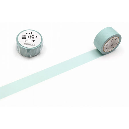 MT Basic Washi Tape - Dusty Green (20mm) White BG