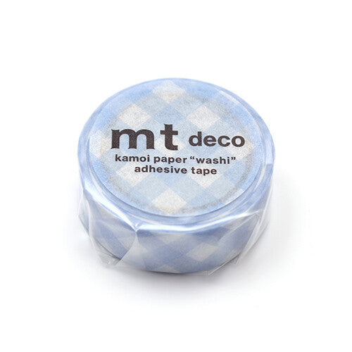 MT Deco Washi Tape - Soft Blue Gingham (15mm)
Success
