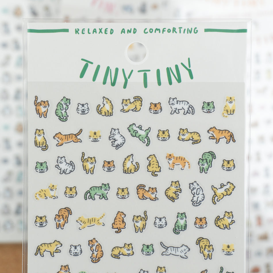 Mind Wave Tiny Tiny Clear Sticker Sheet - Tigers