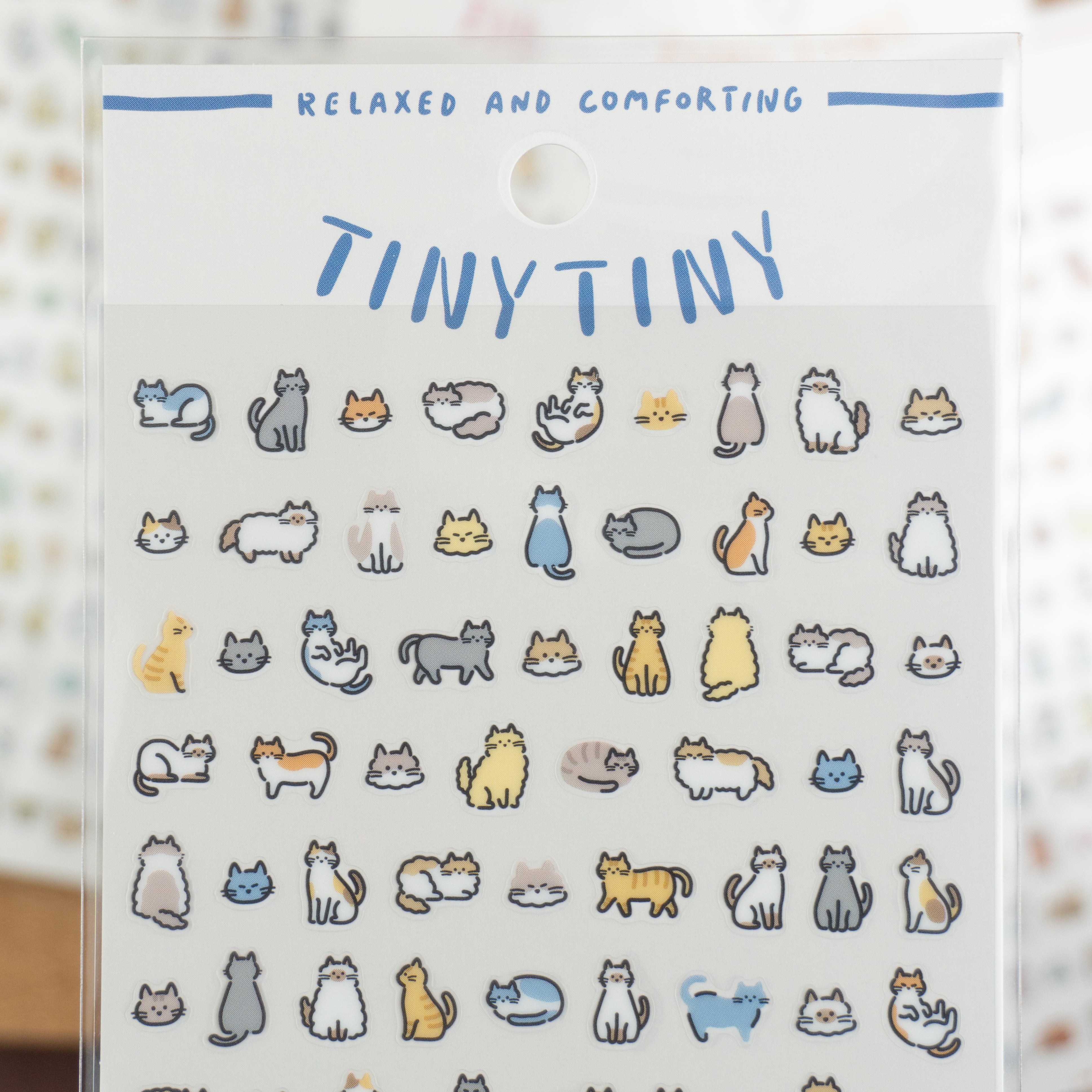 Mind Wave Tiny Tiny Clear Sticker Sheet - Cats