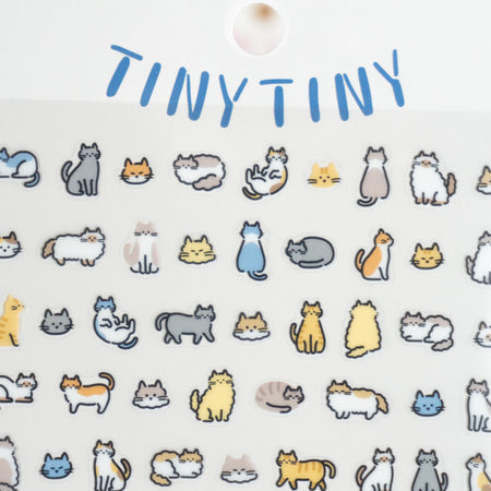 Mind Wave Tiny Tiny Clear Sticker Sheet - Cats Close Up