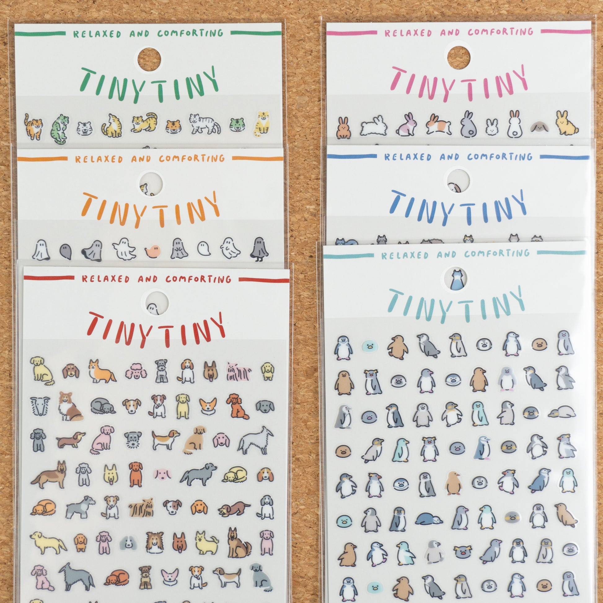 Mind Wave Tiny Tiny Clear Sticker Sheet Tigers Saiko Stationery