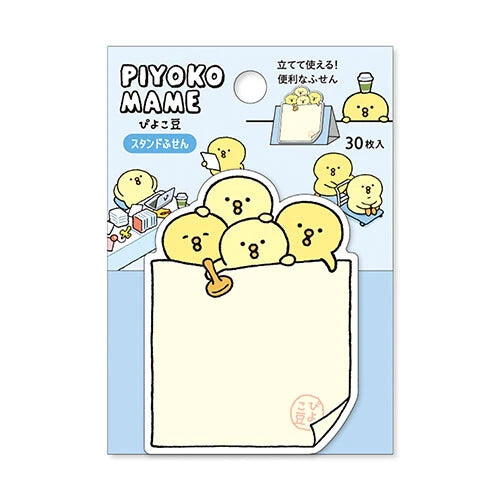 Mind Wave Standing Sticky Notes - Piyokomame White BG Blue