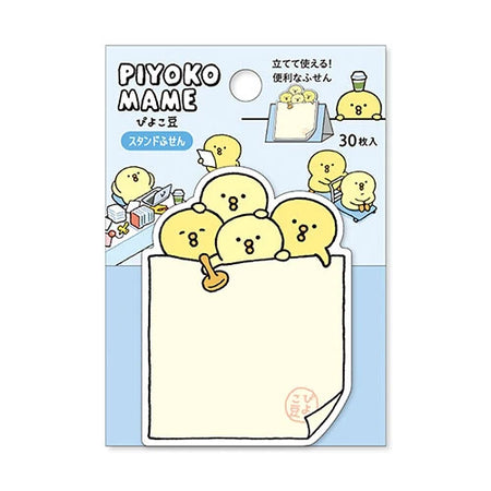 Mind Wave Standing Sticky Notes - Piyokomame White BG Blue