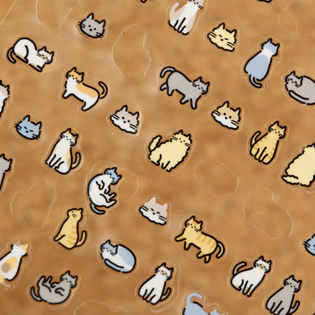 Mind Wave Tiny Tiny Clear Sticker Sheet Cats Missing Some 