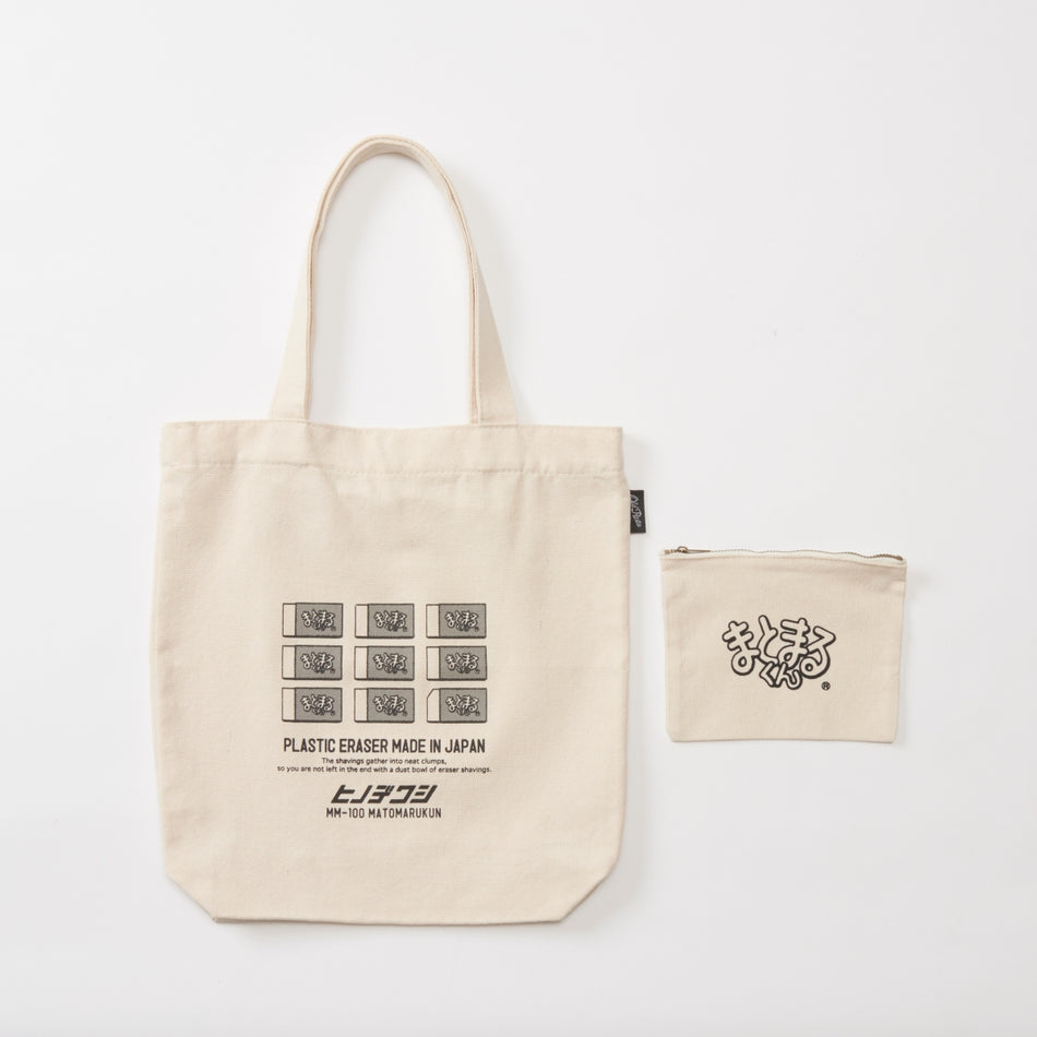 Old Resta Stationery Themed Tote Bag - Hinodewashi Small and Big