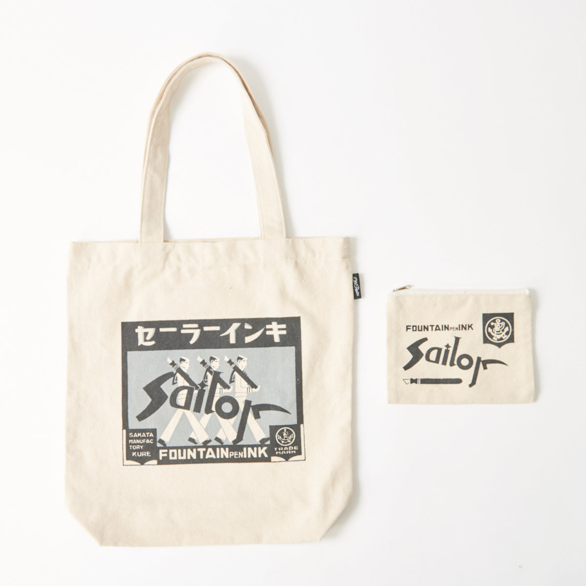Old Resta Stationery Themed Tote Bag - Sailor Small and Big