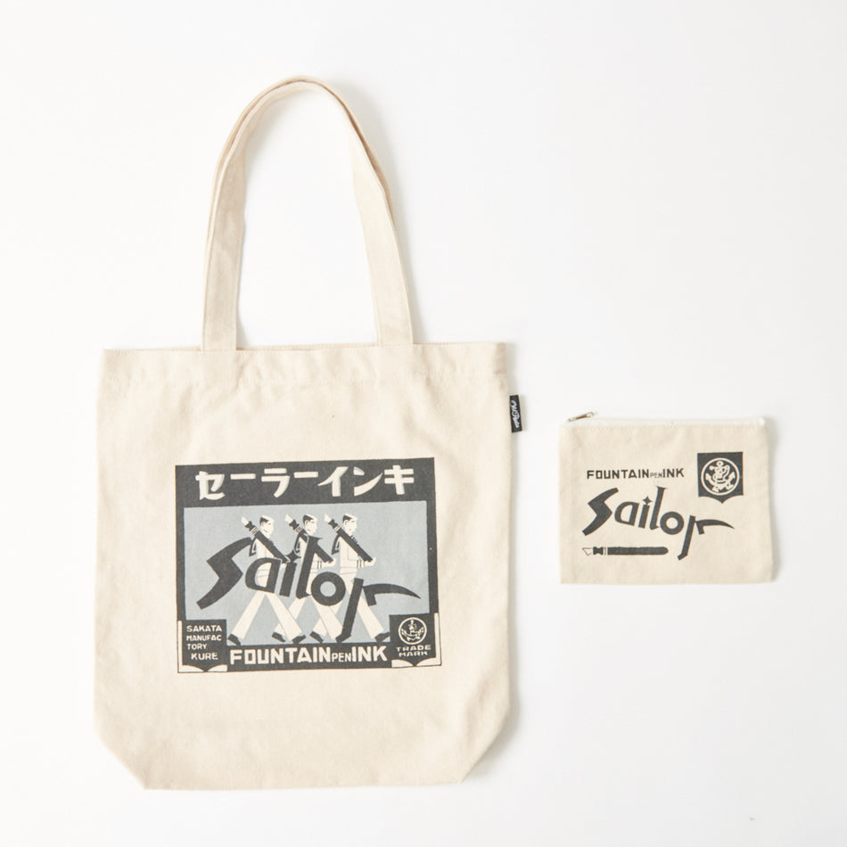Old Resta Stationery Themed Tote Bag - Sailor Small and Big