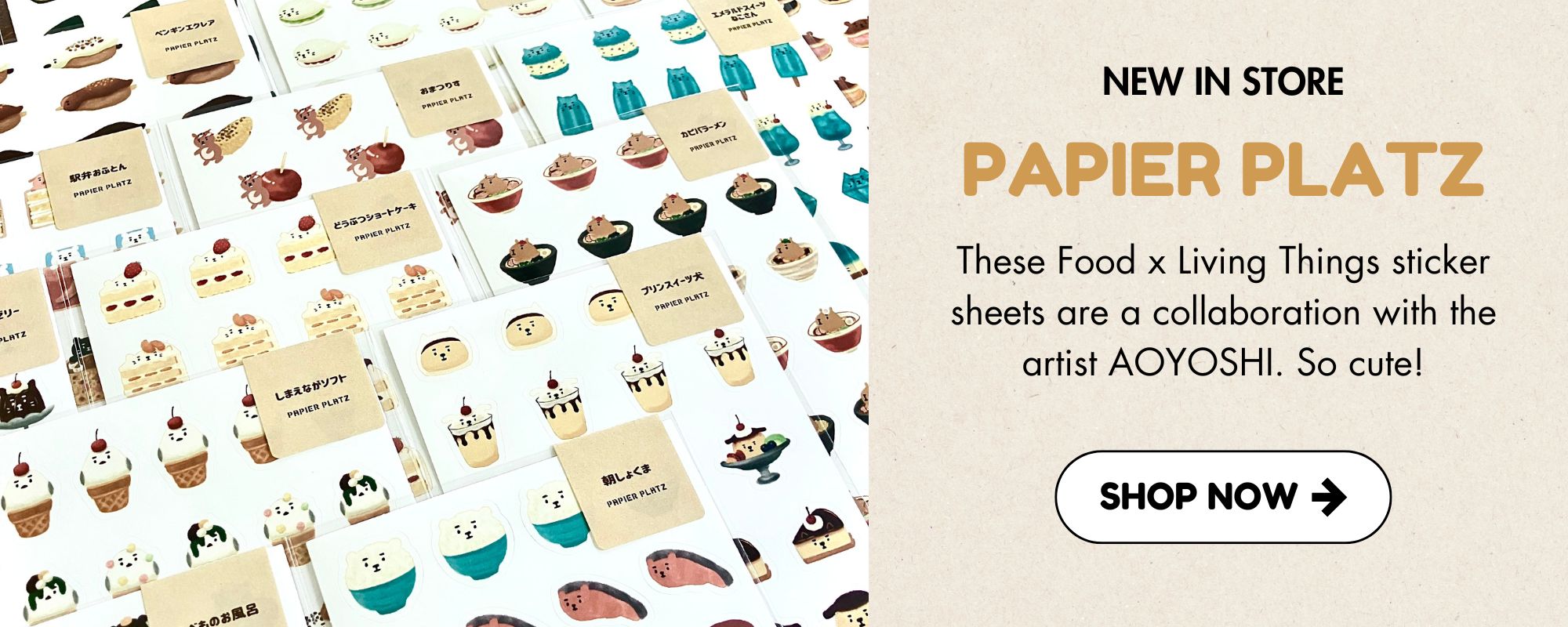 Papier Platz Food x Living Things sticker sheet