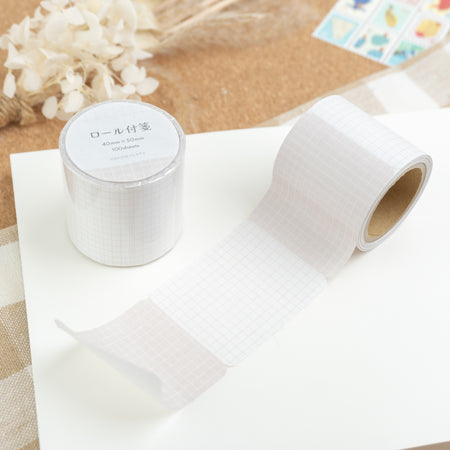Papier Platz Rolled Sticky Notes - Grid Brown Roll