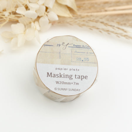 Papier Platz Washi Tape - Vintage Paper (20mm) Close