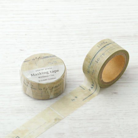 Papier Platz Washi Tape - Vintage Paper (20mm)