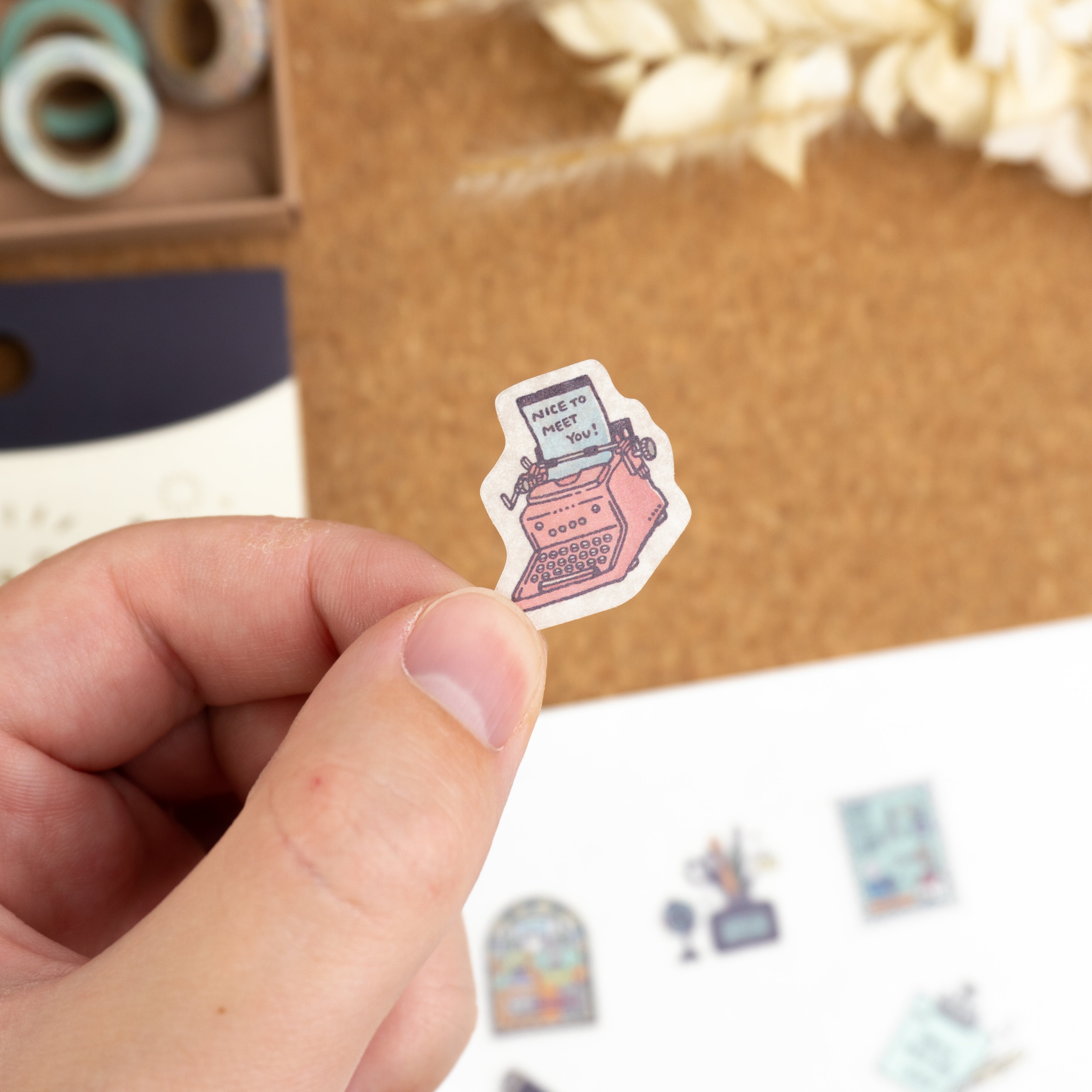 Papier Platz x Eric Small Things Stickers Typewriter in focus others out of focus