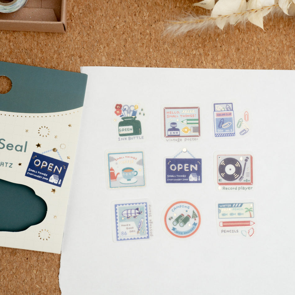 Papier Platz x Eric Small Things Washi Flake Stickers - My Shop Close Up All