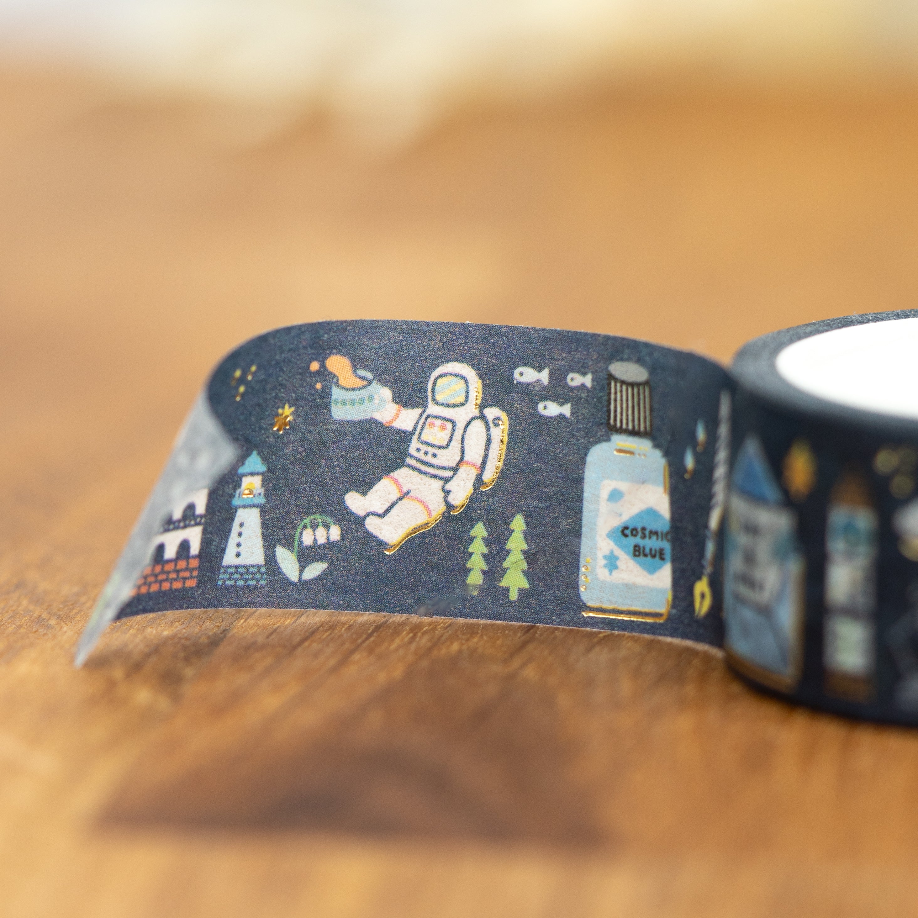 Papier Platz x Eric Small Things Washi Tape - Cosmic (20mm) Close Up