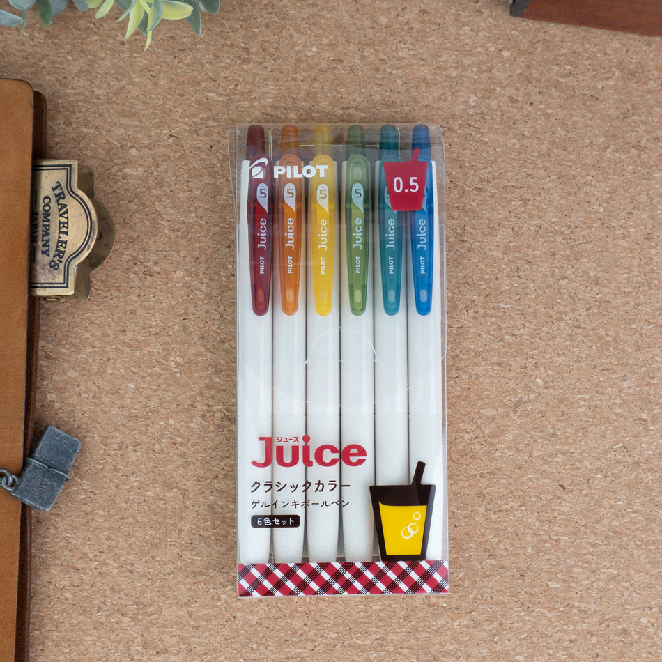 Pilot Juice Gel Pen 6 Color Set (0.5mm) - Classic Colors