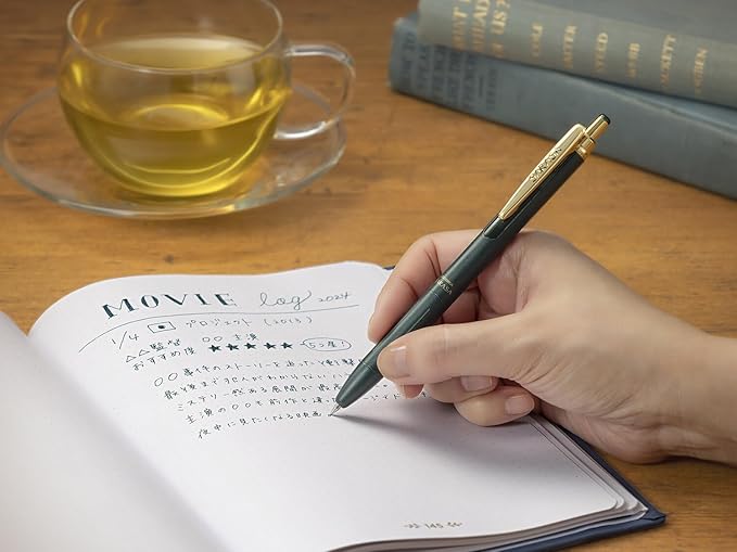 Writing with a Sarasa Gel Pen Vintage Edition