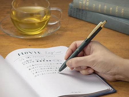 Writing with a Sarasa Gel Pen Vintage Edition