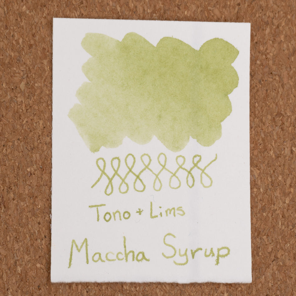 Tono & Lims Fountain Pen Ink - Maccha Syrup (30ml)