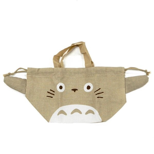 Totoro Drawstring Bento Bag Open