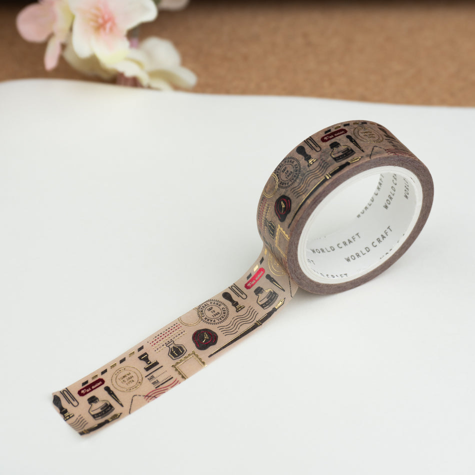 World Craft Washi Tape - Classic Stationery (15mm)