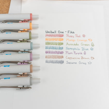 Uniball One Gel Pen - Fika (0.38mm) Swatch 2