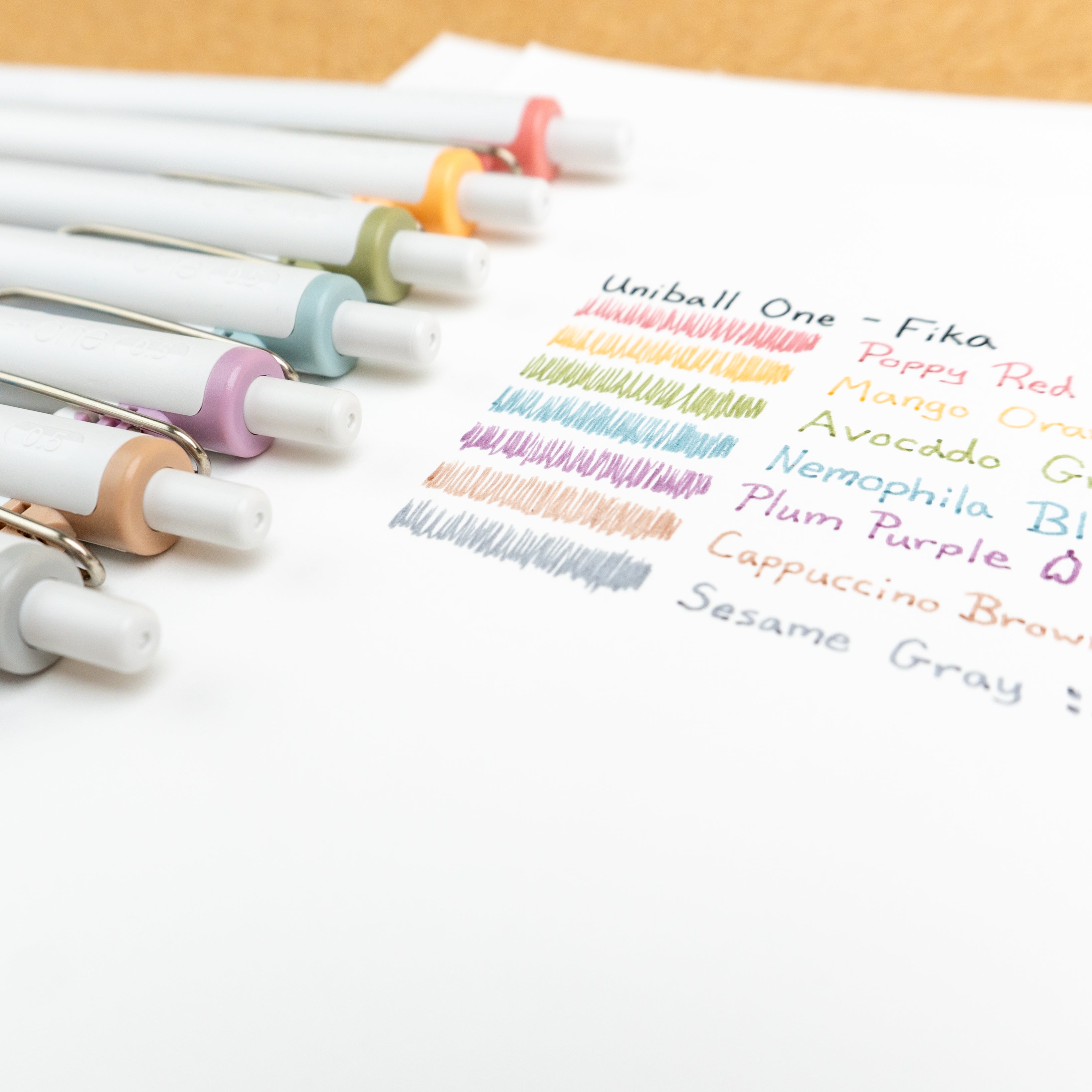 Uniball One Gel Pen - Fika (0.38mm) Swatch 4