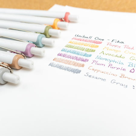 Uniball One Gel Pen - Fika (0.38mm) Swatch 4