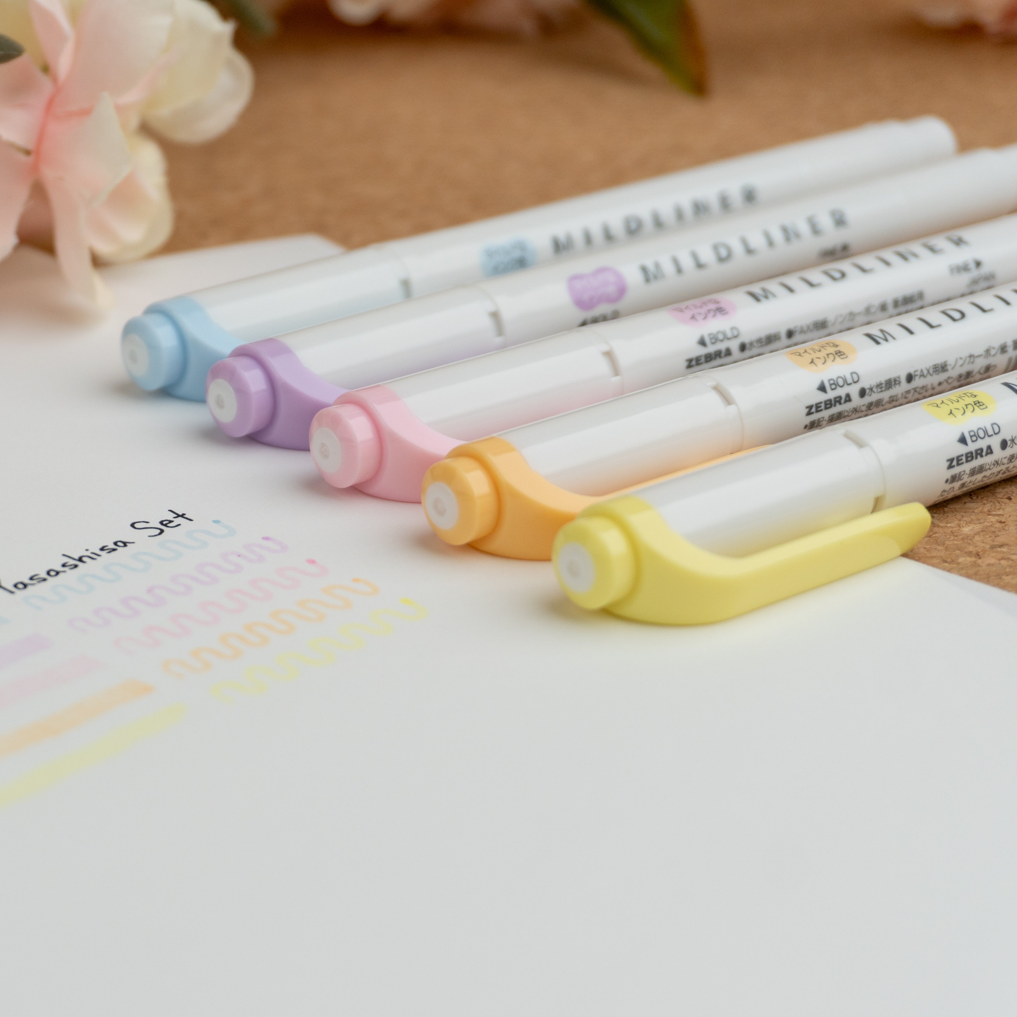 Smileページ Zebra Mildliner Double Sided Highlighter - Soft Mild
