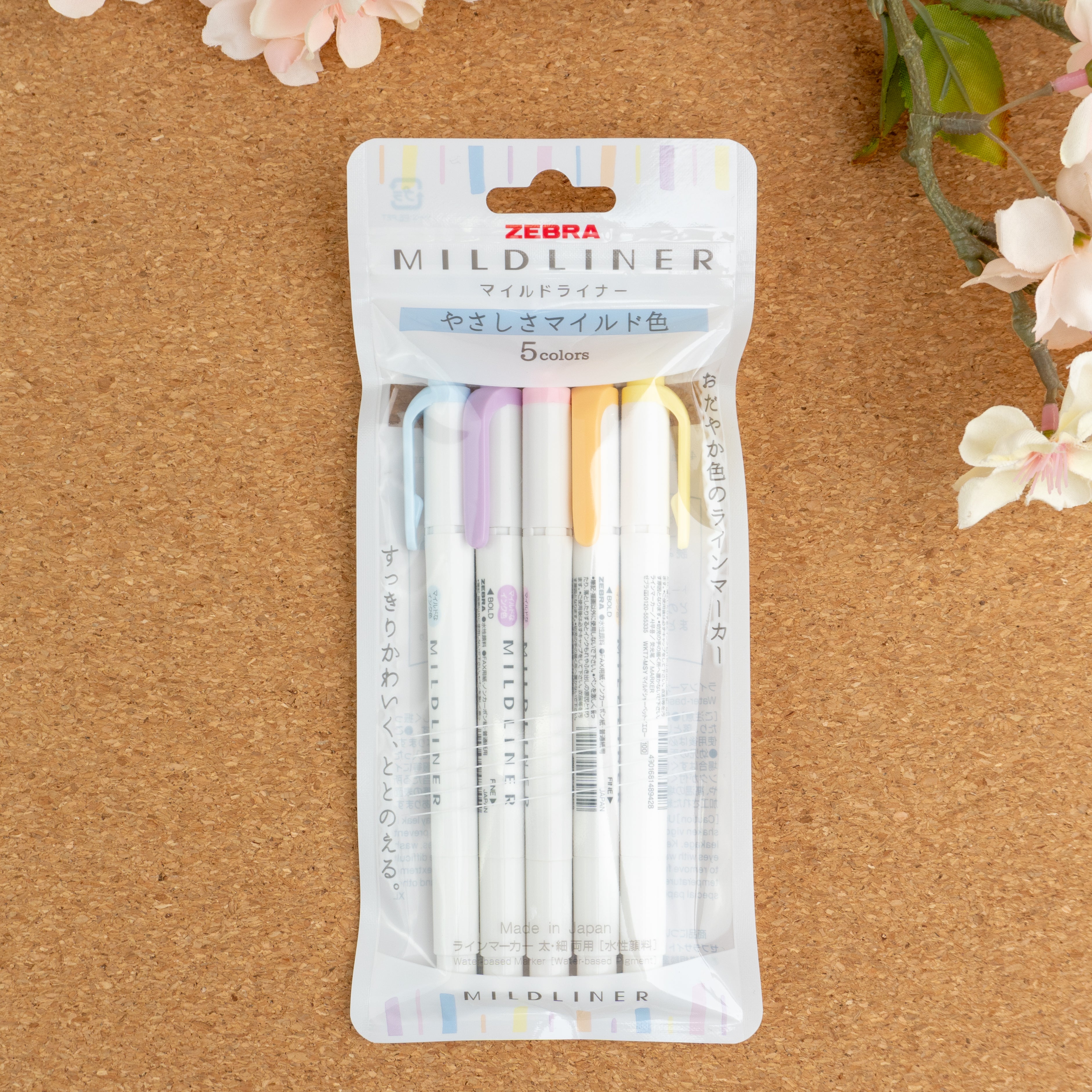 Smileページ Zebra Mildliner Double Sided Highlighter - Soft Mild