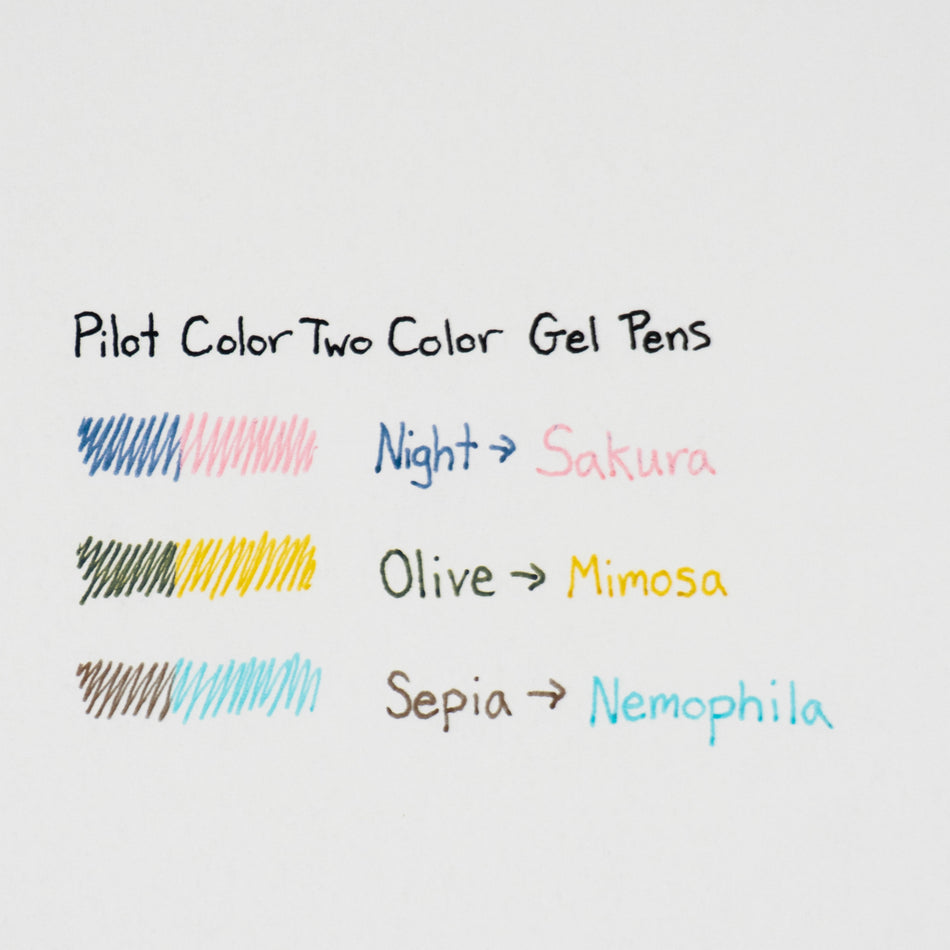 Pilot ILMILY Color Two Color Gel Pens (0.4mm) - 2nd Series