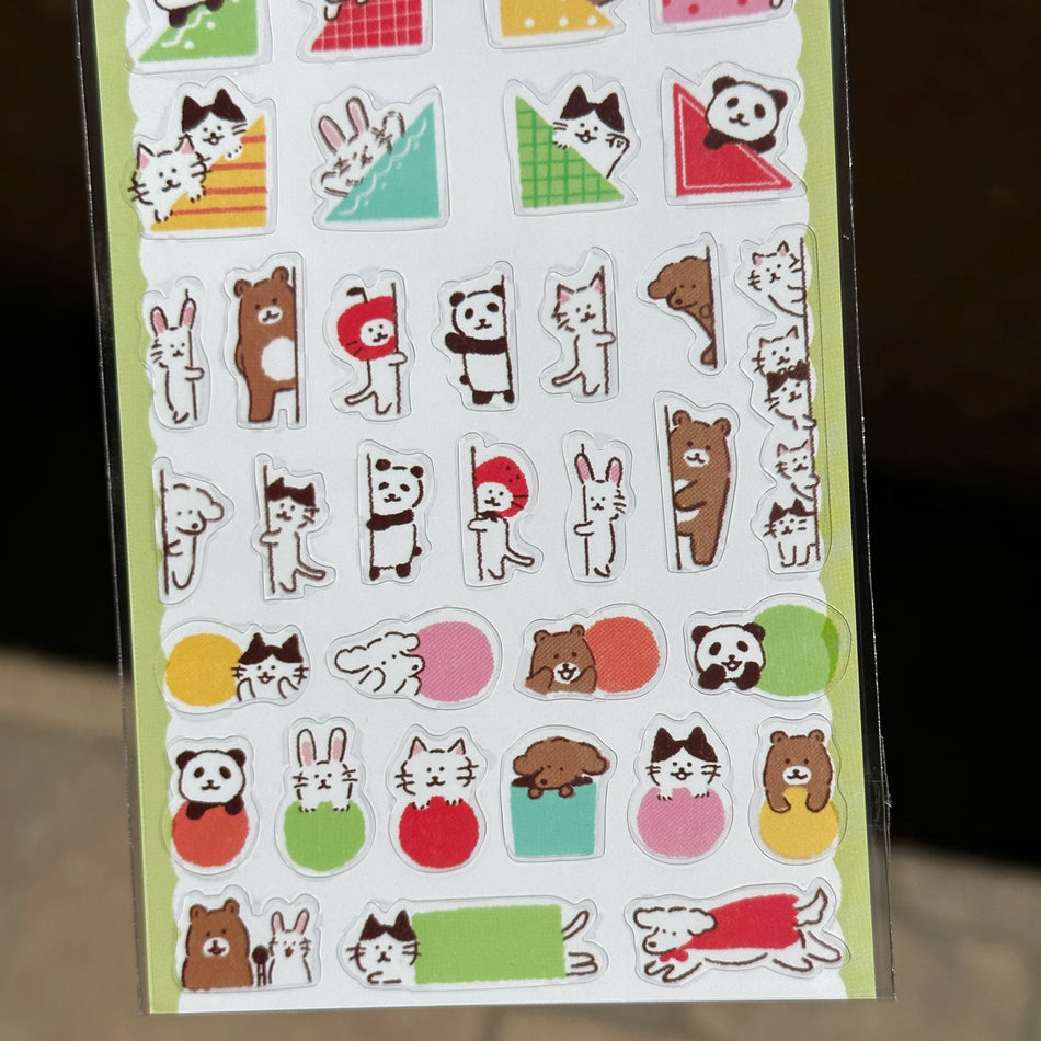 Furukawashiko Journaling Sticker Sheet - Calendar Animals