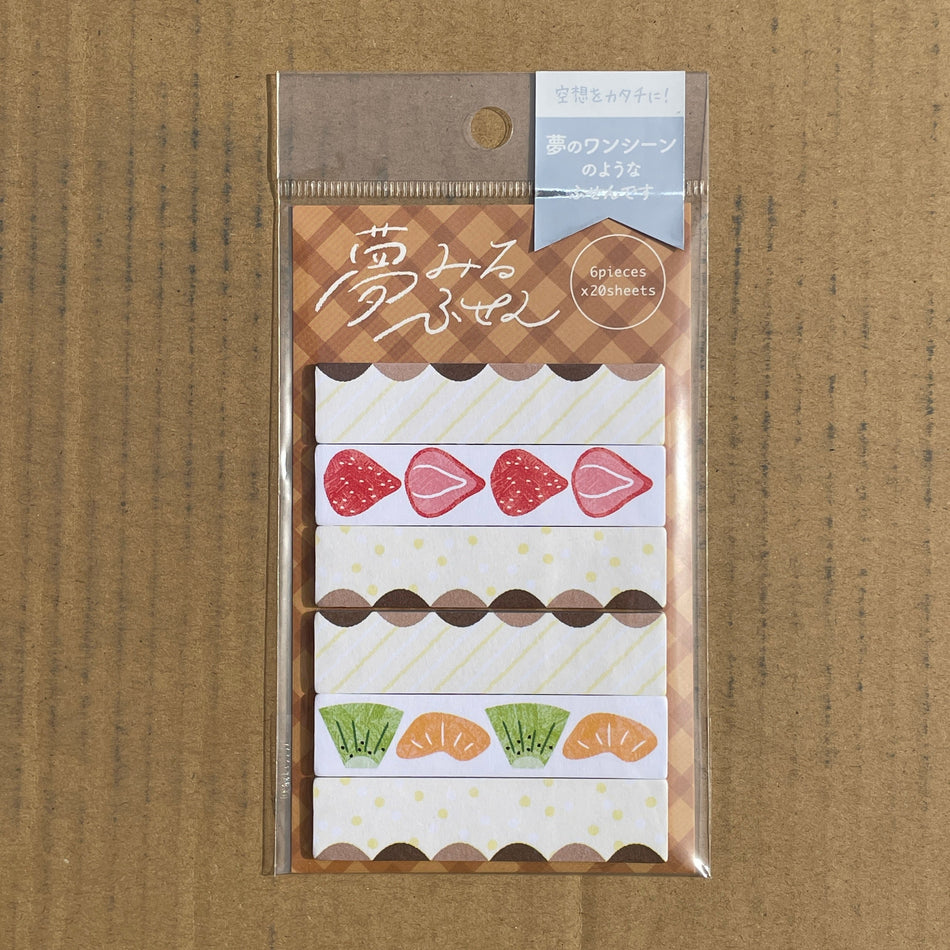 Quirky Japanese Sticky Notes - Fruit Sandwich