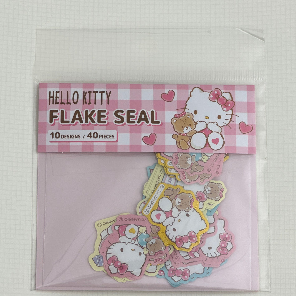 Sanrio x Daiso Imported Flake Stickers (40 pack) - Hello Kitty