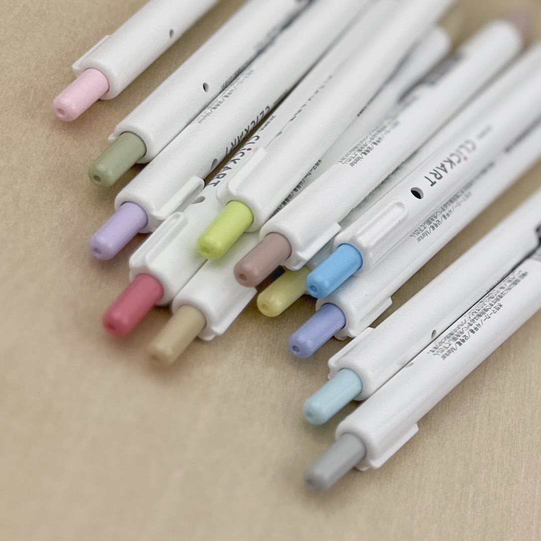 Zebra CLiCKART Retractable Pen Set - DARK Colors – Layle By Mail